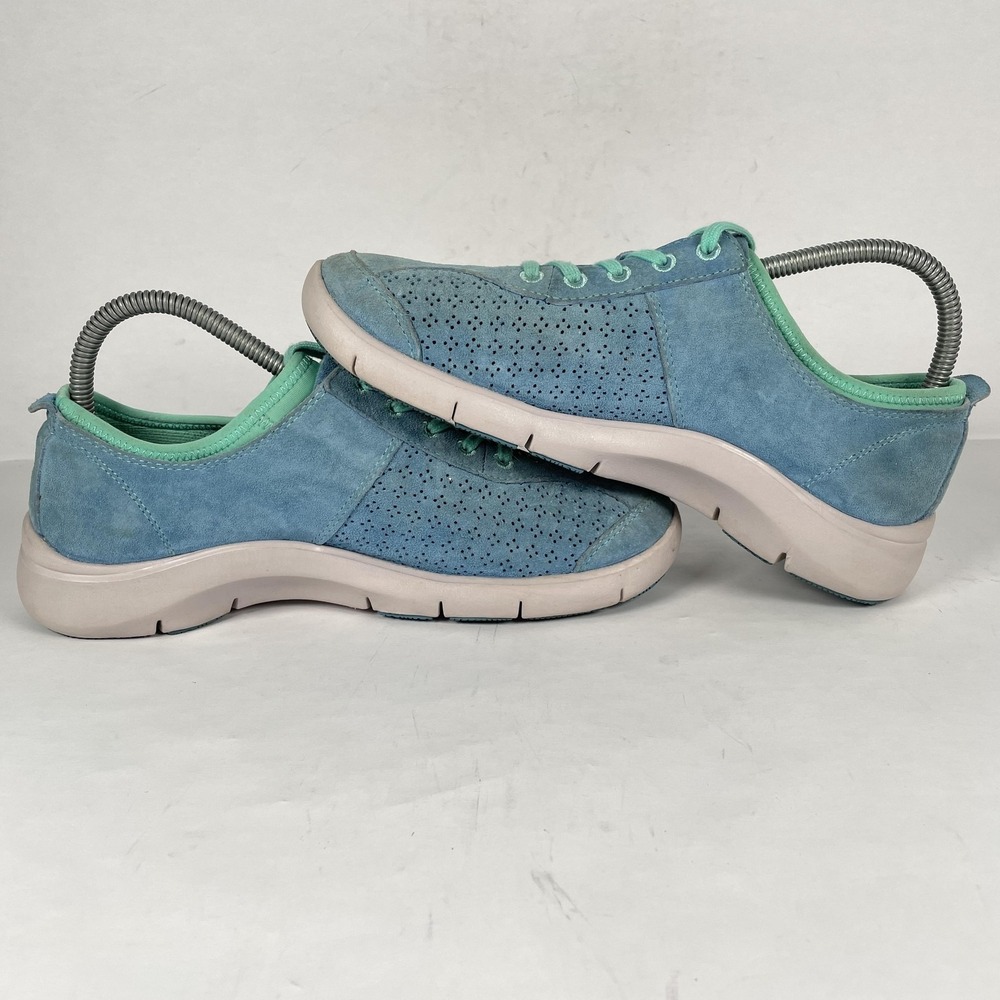 Dansko Shoes Womens Size 38 Blue Suede Perforated Comfort Walking Casual Sneaker - Picture 7 of 10